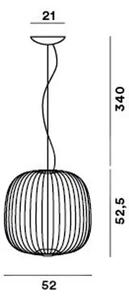 VISEČA LUČ Z 2 SNOPOMA, ČRNO LED ŽARNICO FN2640072R1_20