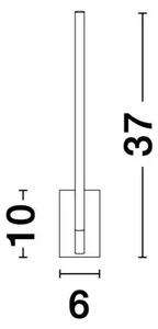 STENSKA SVETILKA RACCIO LED 6W/3000K/426lm/IP20/MEDENINSKO ZLATA NL9180711