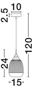VISEČA SVETILKA MOND E14 /IP20/ SATEN ZLATA NL9738210