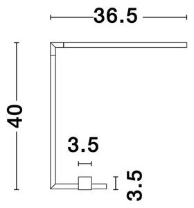 NAMIZNA SVETILKA RACCIO LED 5W/3000K/377lm/IP20/ ZLATA MEDENINA NL9180725