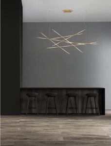 LED VISEČA SVETILKA RACCIO 109W/3000K/6868,23lm/DIMM/IP20/MEDENINA ZLATA NL9695215
