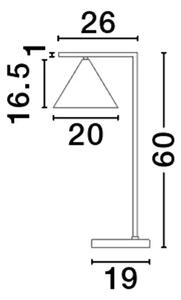 NAMIZNA SVETILKA SWAY E27 /IP20/ MEDENINASTA V BELI BARVI NL9501235
