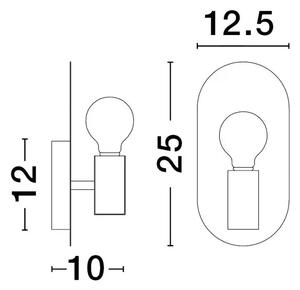 STENSKA SVETILKA ROYAL E27 IP20/ ZLATA NL9501244