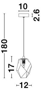 VISEČA SVETILKA LED G9 /IP20/BELA NL9160231