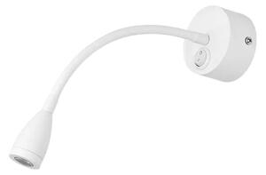 FLEKSIBILNA STENSKA SVETILKA LED 3W/3000K/190lm/IP20/BELA NL9701611