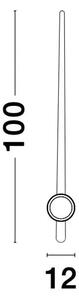 KEDO STENSKA SVETILKA LED 18W/3000K/750lm/IP20/RJAVA NL9190718