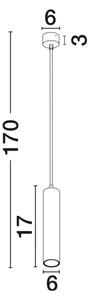VISEČA SVETILKA GIA BELA GU10 1x10 W IP20 220–240 V NL834869