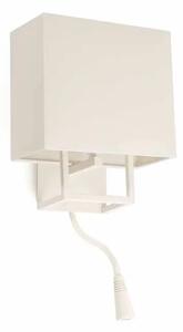 BELA STENSKA SVETILKA VESPER Z READER LED ŽARNICA 1 X E14 20W FR29982