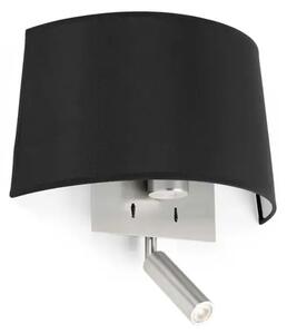 ČRNO STENSKA SVETILKA VOLTA Z LED ŽARNICO E27 20W 2700 FR20024