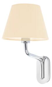 ETERNA KROMIRANA STENSKA SVETILKA E27 15W BEŽ SENČNIK FR24005-11