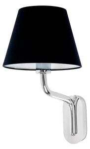 ETERNA KROMIRANA STENSKA SVETILKA E27 15W ČRNE SVETILKE FR24005-12