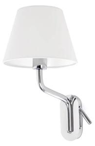 ETERNA KROMIRANA STENSKA SVETILKA E27 15W Z LEVO ŽARNICO FR24007-10