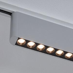 Paulmann URail LED-železniška svetilka Zelos, krom, 3.000 K, 37 cm, zatemnjen, Kovinska, Dnevna soba / jedilnica, Aluminij, Sodobni