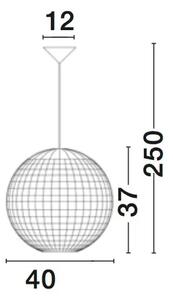 VISEČA SVETILKA GRIFFIN E27 /IP20/SUHA TRAVA NL9587121