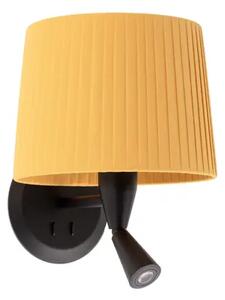 Stenska svetilka SAMBA ČRNO BRACLA S ČRTASTO ŽARNICO E2 FR64309-36