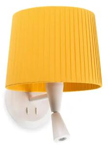 STENSKA SVETILKA SAMBA BELA READER S ČRTASTO ŽARNICO E2 FR64308-36
