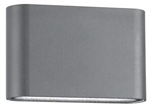 SOHO ZUNANJA STENSKA SVETILKA LED 2x5W/3000K/800lm/IP54/TEMNO SIVA NL740404