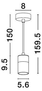 Viseča svetilka PONGO GU10 1x10 W IP20 220–240 V NL9911524