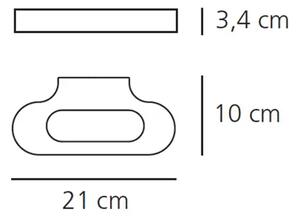 STENSKA SVETILKA TALO BELA ARTEMIDE AR0613010A