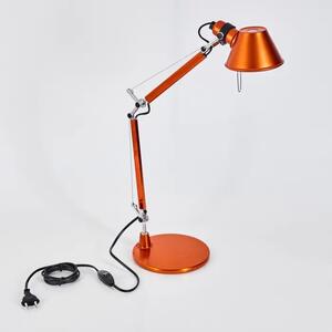 TOLOMEO MIKRO NAMIZNA SVETILKA KOVINSKA ORANŽNA E14 S PODNOŽJEM A011860 AR011860