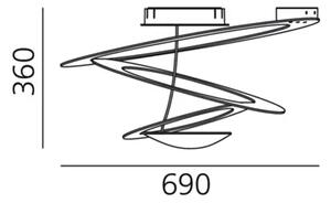 PIRCE MINI LED STROPNA SVETILKA 3313lm 3000K AR1255110A