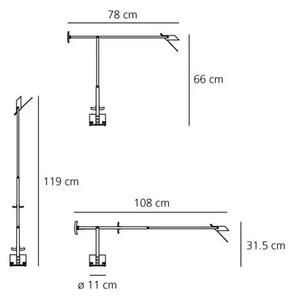 NAMIZNA SVETILKA TIZIO ARTEMIDE 191lm BELA AR009030