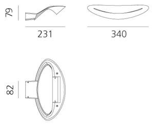 LED STENSKE SVETILKE MESMERI 2450lm/2700K AR0918W10A