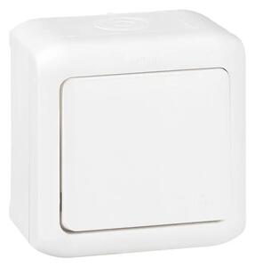 782360 STIKALO 1P/10A/230V N/Ž IP44 BELO LE782360