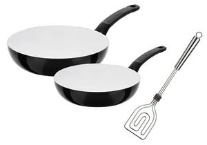 SET PONEV Ceramica Blanca aluminij 3-delni