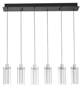 Viseča LED svetilka LUNE/3000K/44W/1450Lm/črna-kromirana NL9520012