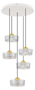 VISEČA LED SVETILKA KEROS/3000K/23W/1554Lm/PLATINASTO ZLATA NL9695280