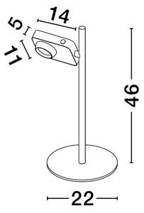 NAMIZNA SVETILKA KEDROS LED/3000K/9W/717Lm/BELA NL9870033