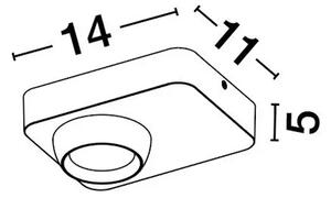 STROPNA SVETILKA KEDROS LED/3000K/9W/717Lm/BELA NL9870029