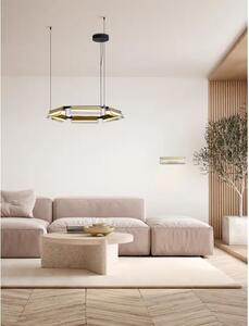 VISEČA LED SVETILKA ZA APNEO/3000K/39W/4822Lm/ČRNA V ZLATI BARVI NL9009132