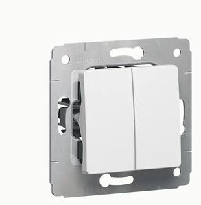 773605 SERIJA STIKALO MEH. 1P/10A/250V CARIVA BELA LE773605
