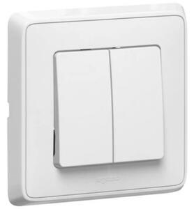 773805 STIKALO SERIJE CARIVA 10A-250V BELO LE773805