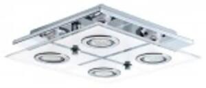 STROPNA SVETILKA 4xLED GU10, 4X3 W, KROMIRANA/SATENAST KABO 30931