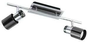 REFLEKTOR 2xLED GU10, 2X5W, 2X400lm, KROMIRANA/ČRNA DAVIDA 1 30833