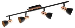 REFLEKTOR 4xLED 4X3,3W, 4X240lm, BAKER/ČRNA/JEKLO BARNHAM 94587