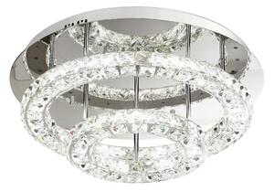 STROPNA LED SVETILKA 36W, PROM 550, KROMIRANA/KRISTALNA TONERIA 39003