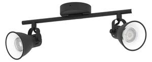 REFLEKTOR 2xLED GU10, 2X3,3W, 2X240lm, ČRNO/JEKLO SERA 2 98398
