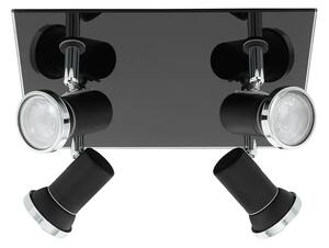 REFLEKTOR 4xLED GU10, 4X3,3W, 4X240m, IP44, KROMIRANA/ČRNA TAMARA 1 33678