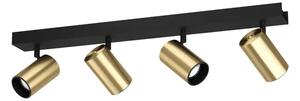 REFLEKTOR 4xLED GU10, 4X5W, D-640, MEDENINA/ČRNA CUMALIBO 390085