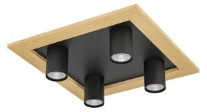 STROPNI REFLEKTOR 4xGU10, 4X4,5W, LES/ČRNA VALCASOTTO 900435
