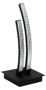 NAMIZNA SVETILKA 1xLED 8W, ČRNO/PROZORNO STEKLO LEJIAS 99804