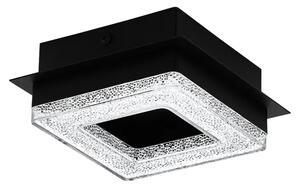 STROPNA SVETILKA 1xLED 1X4W, 400lm, ČRNA/JEKLO/KRISTAL FRADELO 1 99324