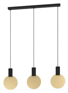 VISEČA SVETILKA 3xLED GU10, 3X4,5W, ČRNA/ZLATA SARONA 900402