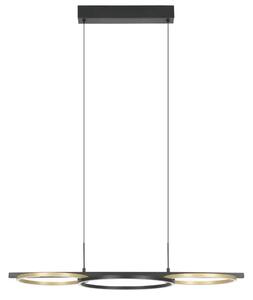 VISEČA SVETILKA 3xLED 40,5 W, 5850 lm, D-965, ČRNA/ZLATA LANACERA 390087