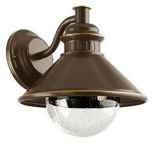 ZUNANJA STENSKA SVETILKA 1xE27 RJAVA/BAKRENO BELI BASET 96262
