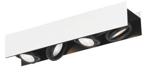 STROPNA SVETILKA 4xLED 4X5,4W, 2040 lm, ALUMINIJ/BELA VIDAGO 39318